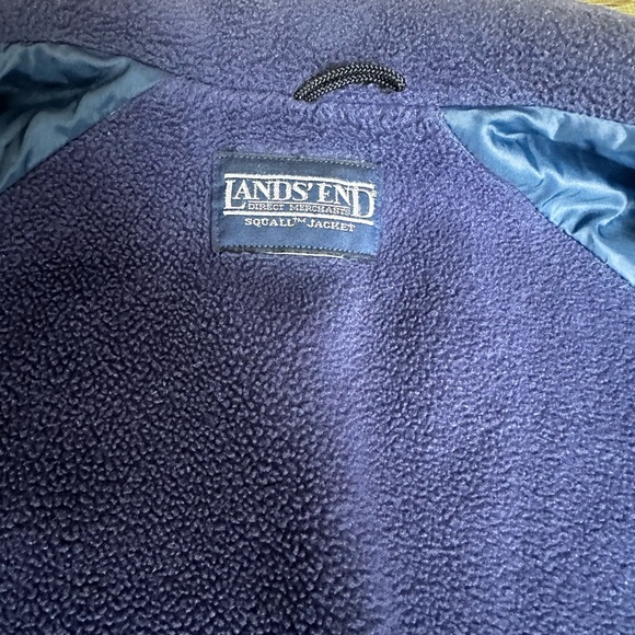 Vintage 90’s Lands End Men's Color Block Windbreaker w/ Fleece Lining Size M - Picture 9 of 9